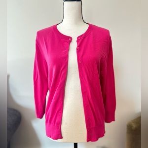 Pink Button Up Sweater